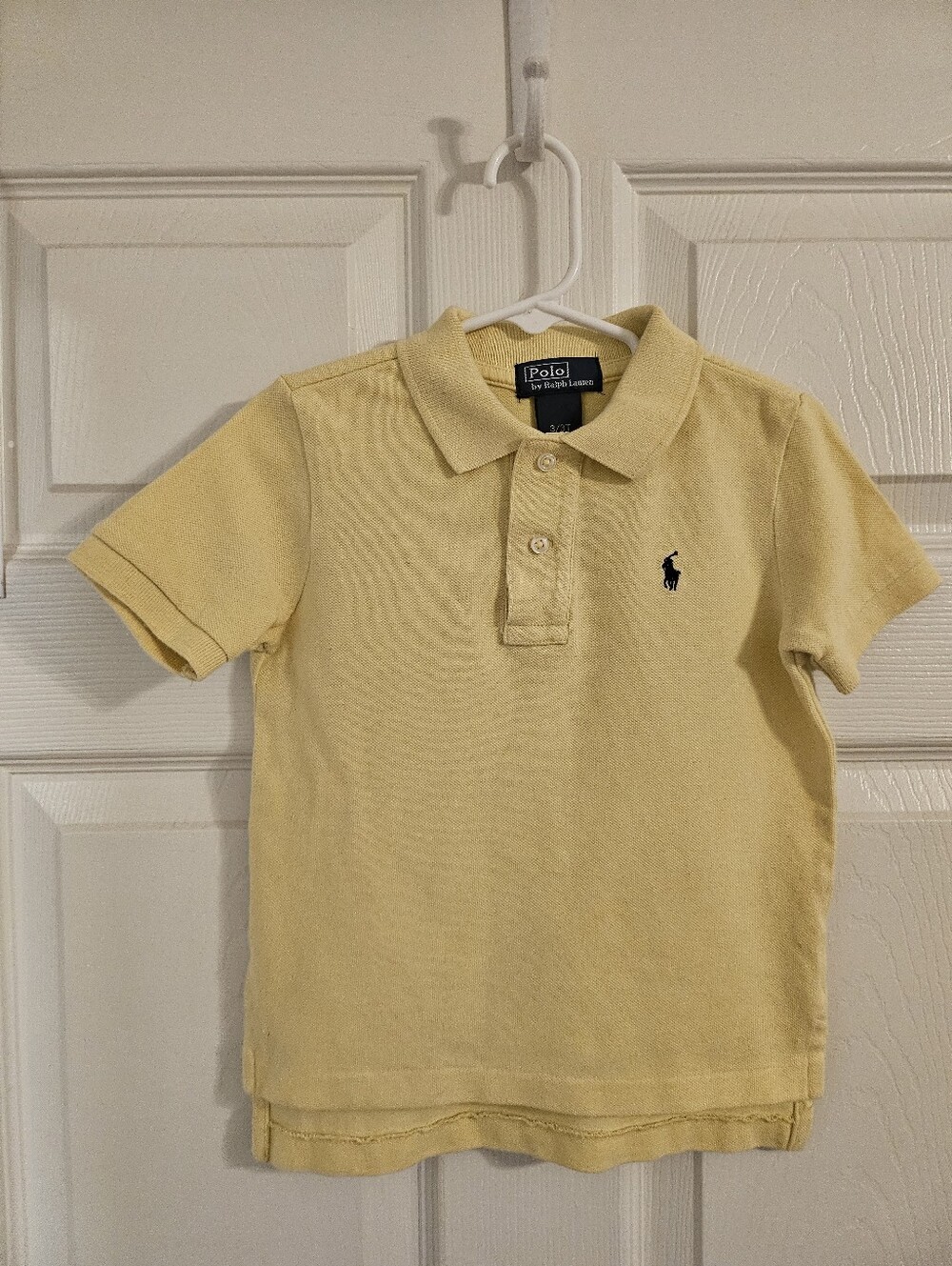 Polo by Ralph Lauren Pale Yellow Short-Sleeve Polo - Kids